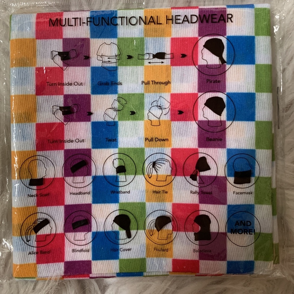 Aster June multi function headband / face shield